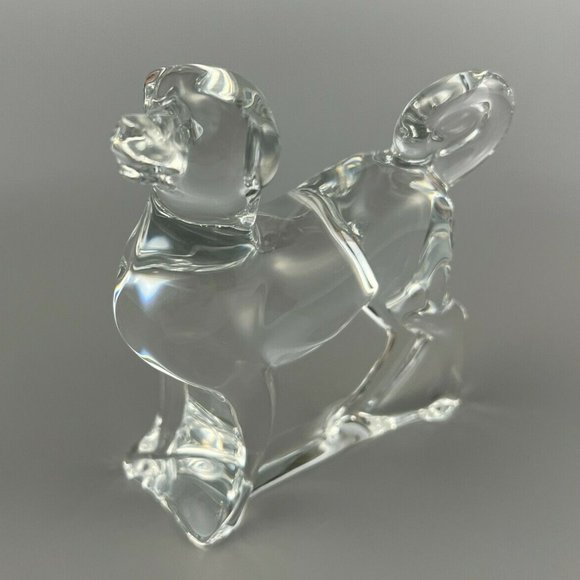 Baccarat France Crystal Zodiac Collection Akita Dog Figurine / Paperweight - Picture 1 of 11
